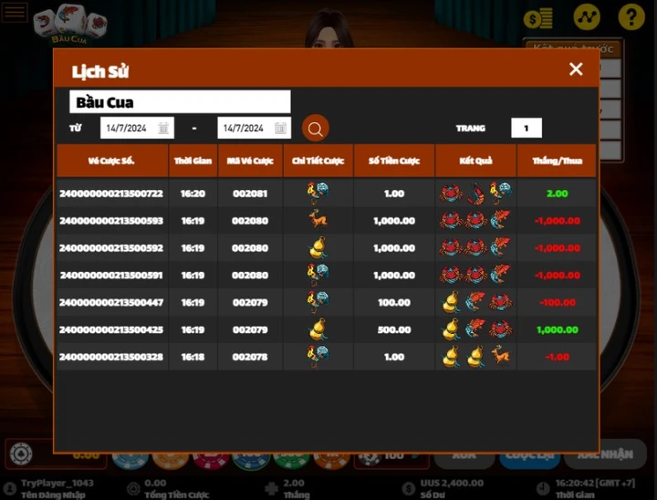 Bầu cua W88 trò chơi kiếm tiền đổi thưởng trực tuyến dễ nhất hiện nay 4 Bầu cua W88 Ghi lại lịch sử cược rõ ràng