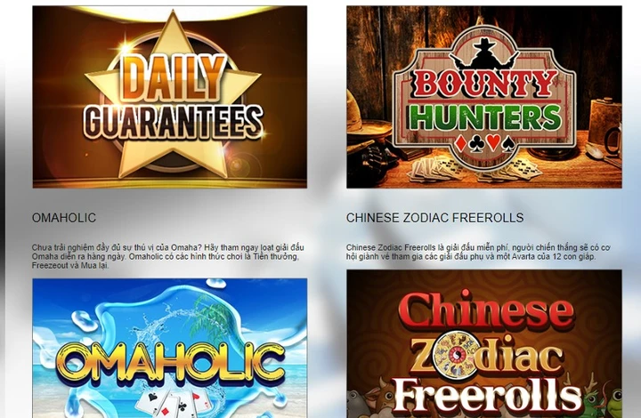 Poker W88 trò chơi cực hot giúp người chơi kiếm tiền tỷ sau một đêm 3 Đa dạng giải đấu Poker W88